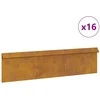 Sraigių tvora 16 pcs 100 x 3,5 x 25 cm Rūdijanti