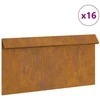 Sraigių tvora 16 pcs Rūdijanti 50 x 3,5 x 25 cm