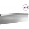 Sraigių tvora 16 pcs Sidabro 100 x 3,5 x 25 cm