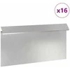 Sraigių tvora 16 pcs Sidabro 50 x 3,5 x 25 cm