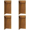 Sraigių tvora 4 pcs 10 x 10 x 25 cm Rūdijanti