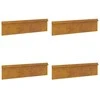 Sraigių tvora 4 pcs Rūdijanti 100 x 3,5 x 25 cm