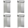 Sraigių tvora 4 pcs Sidabro 10 x 10 x 25 cm Cinkuota plienas
