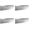 Sraigių tvora 4 pcs Sidabro 100 x 3,5 x 25 cm