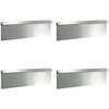 Sraigių tvora 4 pcs 100 x 3,5 x 25 cm Cinkuota plienas Sidabro