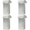Sraigių tvora 4 pcs Sidabro 13,5 x 13,5 x 25 cm