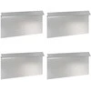 Sraigių tvora 4 pcs Sidabro 50 x 3,5 x 25 cm