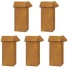 Sraigių tvoros 16 pcs 100 x 3,5 x 25 cm Rūdijanti