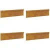 Sraigių tvoros 8 pcs 100 x 3,5 x 25 cm Rūdijanti