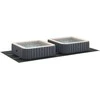 Baseino dugno plėvelė Reguliuojamas Juoda 640 x 321 x 0,1 cm