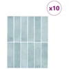 Stačiakampė plytelė 10 pcs Pilkai žalia 29 x 23 x 0,08 cm