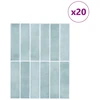 Stačiakampė plytelė 20 pcs Pilkai žalia 29 x 23 x 0,08 cm