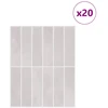 Stačiakampė plytelė 20 pcs Smėlio 29 x 23 x 0,08 cm