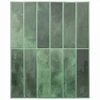 Stačiakampė plytelė 20 pcs Tamsiai žalia 29 x 23 x 0,08 cm
