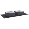 Baseino dugno plėvelė Reguliuojamas Juoda 500 x 250 x 0,1 cm