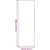 Durų kilimėlis Juoda 120 x 350 cm 100% poliamidas