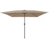 Sodo skėtis Taupe 295 x 295 x 245 cm Poliesteris ir plienas