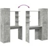 Stalas Betono pilka 113.5 x 39 x 168 cm 2 vnt.