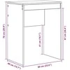 Stalas Balta 60 x 40 x 76 cm