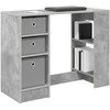 Stalas Betono pilka 100 x 40 x 75 cm Apdirbta mediena