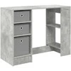 Stalas Betono pilka 100 x 40 x 75 cm Apdirbta mediena