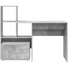 Stalas Betono pilka 131,5 x 50 x 106,5 cm Apdirbta mediena