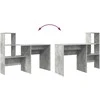 Stalas Betono pilka 131,5 x 50 x 106,5 cm Apdirbta mediena