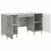 Stalas Betono pilka 142,5 x 50 x 75 cm Apdirbta mediena