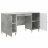 Stalas Betono pilka 142,5 x 50 x 75 cm Apdirbta mediena
