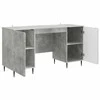 Stalas Betono pilka 142,5 x 50 x 75 cm Apdirbta mediena