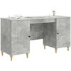 Stalas Betono pilka 142,5 x 50 x 75 cm Apdirbta mediena