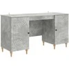 Stalas Betono pilka 142,5 x 50 x 75 cm Apdirbta mediena