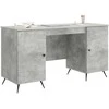 Stalas Betono pilka 142,5 x 50 x 75 cm Apdirbta mediena
