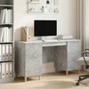 Stalas Betono pilka 142,5 x 50 x 75 cm Apdirbta mediena