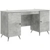 Stalas Betono pilka 142,5 x 50 x 75 cm Apdirbta mediena