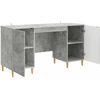 Stalas Betono pilka 142,5 x 50 x 75 cm Apdirbta mediena