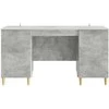 Stalas Betono pilka 142,5 x 50 x 75 cm Apdirbta mediena