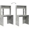 Stalas Betono pilka 91 x 50 x 149 cm Apdirbta mediena
