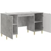 Stalas Betono pilka Apdirbta mediena 142,5 x 50 x 75 cm