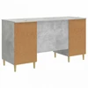 Stalas Betono pilka Apdirbta mediena 142,5 x 50 x 75 cm