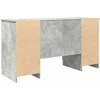 Stalas Betono pilka 140 x 49 x 76 cm Apdirbta mediena