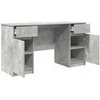 Stalas Betono pilka 140 x 49 x 76 cm Apdirbta mediena
