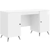 Stalas Itin blizgi balta 142,5 x 50 x 75 cm Apdirbta mediena