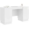 Stalas Itin blizgi balta 142,5 x 50 x 75 cm Apdirbta mediena