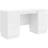 Stalas Itin blizgi balta 142,5 x 50 x 75 cm Apdirbta mediena