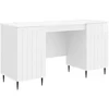 Stalas Itin blizgi balta 142,5 x 50 x 75 cm Apdirbta mediena