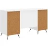 Stalas Itin blizgi balta 142,5 x 50 x 75 cm Apdirbta mediena