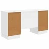 Stalas Itin blizgi balta 142,5 x 50 x 75 cm Apdirbta mediena