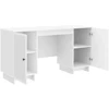 Stalas Itin blizgi balta Apdirbta mediena 142,5 x 50 x 75 cm