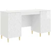 Stalas Itin blizgi balta Apdirbta mediena 142,5 x 50 x 75 cm